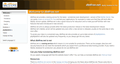 Desktop Screenshot of db4free.net